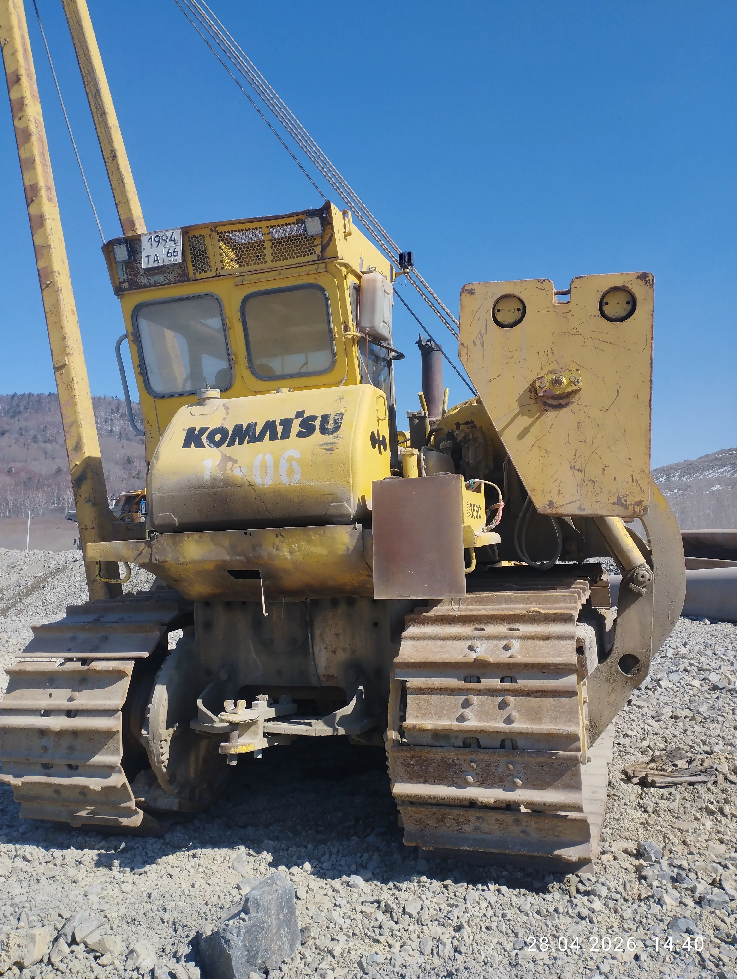 Трубоукладчик Komatsu D355C-1986 — фото